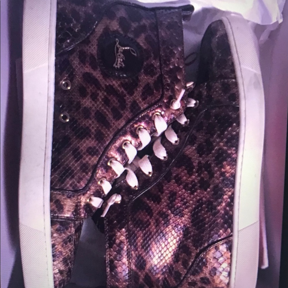 Christian Louboutin Men’s Rentus Flat Python Leo